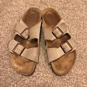 Tan Birkenstocks